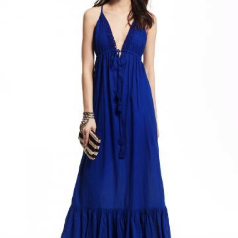 Calypso St. Barth Rayli maxi dress with crochet